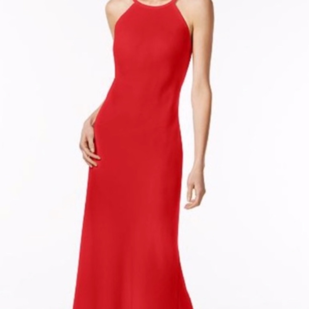 NWT Calvin Klein Floor Length Backless Gown